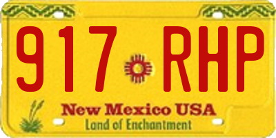 NM license plate 917RHP