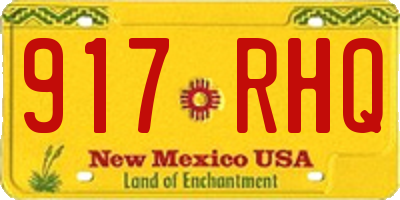 NM license plate 917RHQ