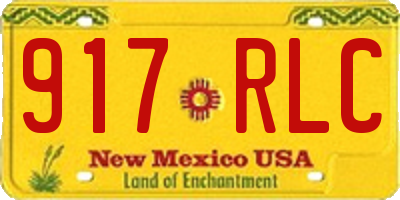 NM license plate 917RLC