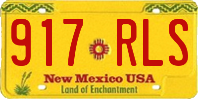 NM license plate 917RLS