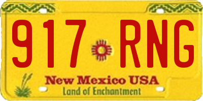 NM license plate 917RNG