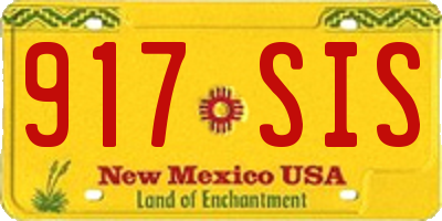NM license plate 917SIS