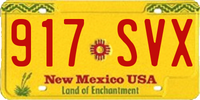 NM license plate 917SVX