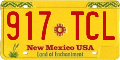 NM license plate 917TCL