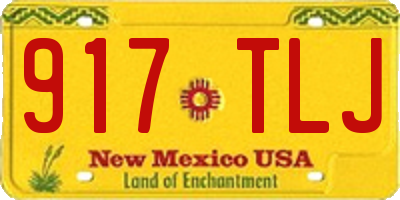 NM license plate 917TLJ