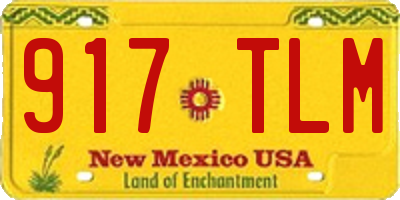 NM license plate 917TLM