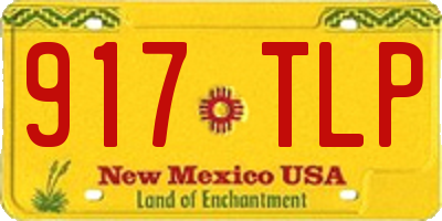 NM license plate 917TLP