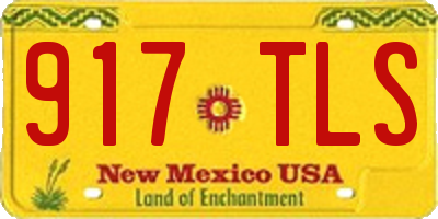 NM license plate 917TLS
