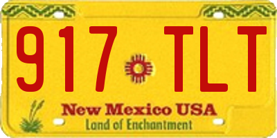 NM license plate 917TLT