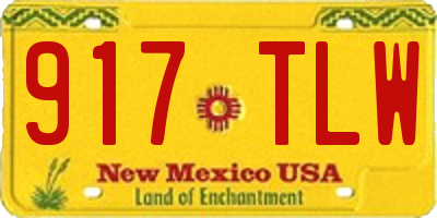 NM license plate 917TLW