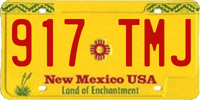 NM license plate 917TMJ