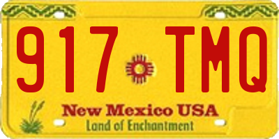 NM license plate 917TMQ