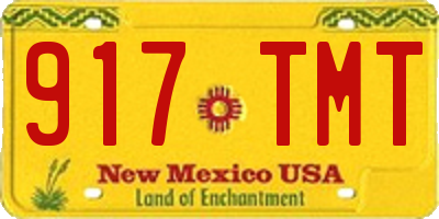 NM license plate 917TMT