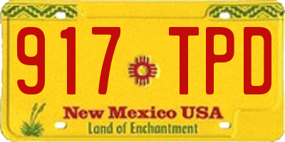 NM license plate 917TPD