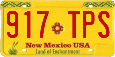 NM license plate 917TPS