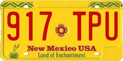 NM license plate 917TPU