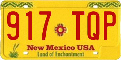 NM license plate 917TQP