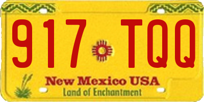 NM license plate 917TQQ