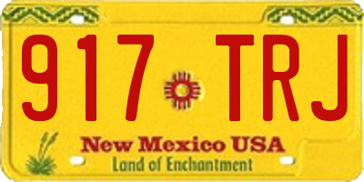 NM license plate 917TRJ