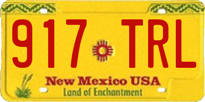 NM license plate 917TRL