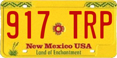 NM license plate 917TRP