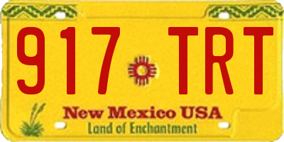 NM license plate 917TRT