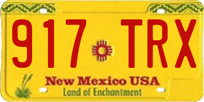 NM license plate 917TRX