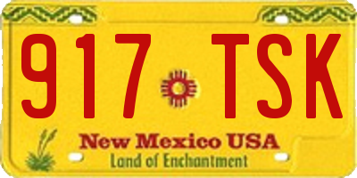 NM license plate 917TSK