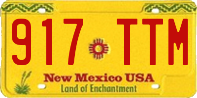 NM license plate 917TTM