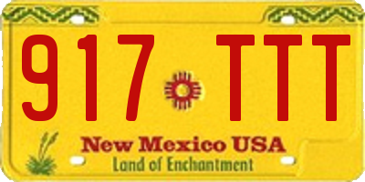 NM license plate 917TTT