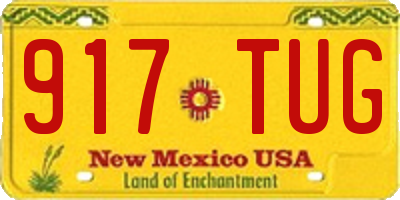 NM license plate 917TUG