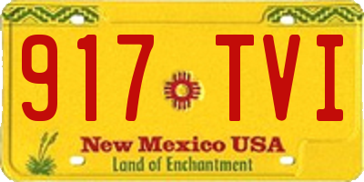 NM license plate 917TVI
