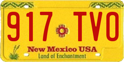 NM license plate 917TVO