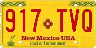 NM license plate 917TVQ