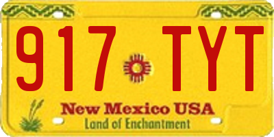 NM license plate 917TYT
