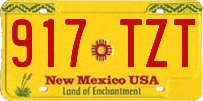 NM license plate 917TZT