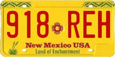 NM license plate 918REH