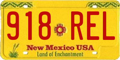 NM license plate 918REL