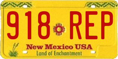 NM license plate 918REP