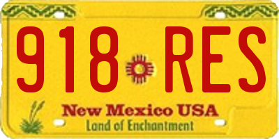 NM license plate 918RES