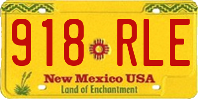 NM license plate 918RLE