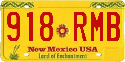 NM license plate 918RMB