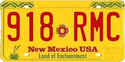 NM license plate 918RMC