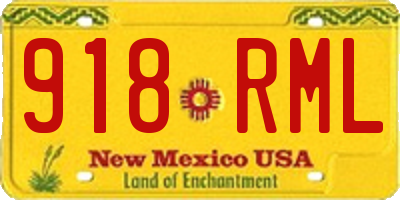 NM license plate 918RML