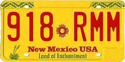 NM license plate 918RMM