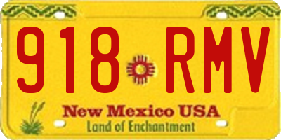 NM license plate 918RMV