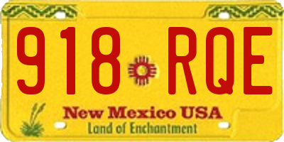 NM license plate 918RQE