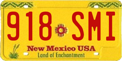 NM license plate 918SMI