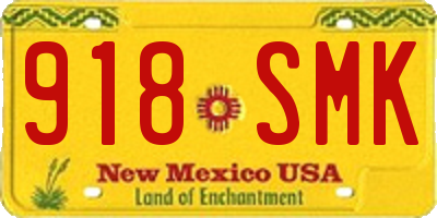 NM license plate 918SMK