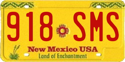 NM license plate 918SMS